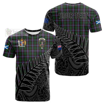 Russell Crest Tartan Cotton T-shirt with New Zealand Silver Fern Half Style