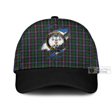 Russell Tartan Classic Cap with Family Crest In Me Style