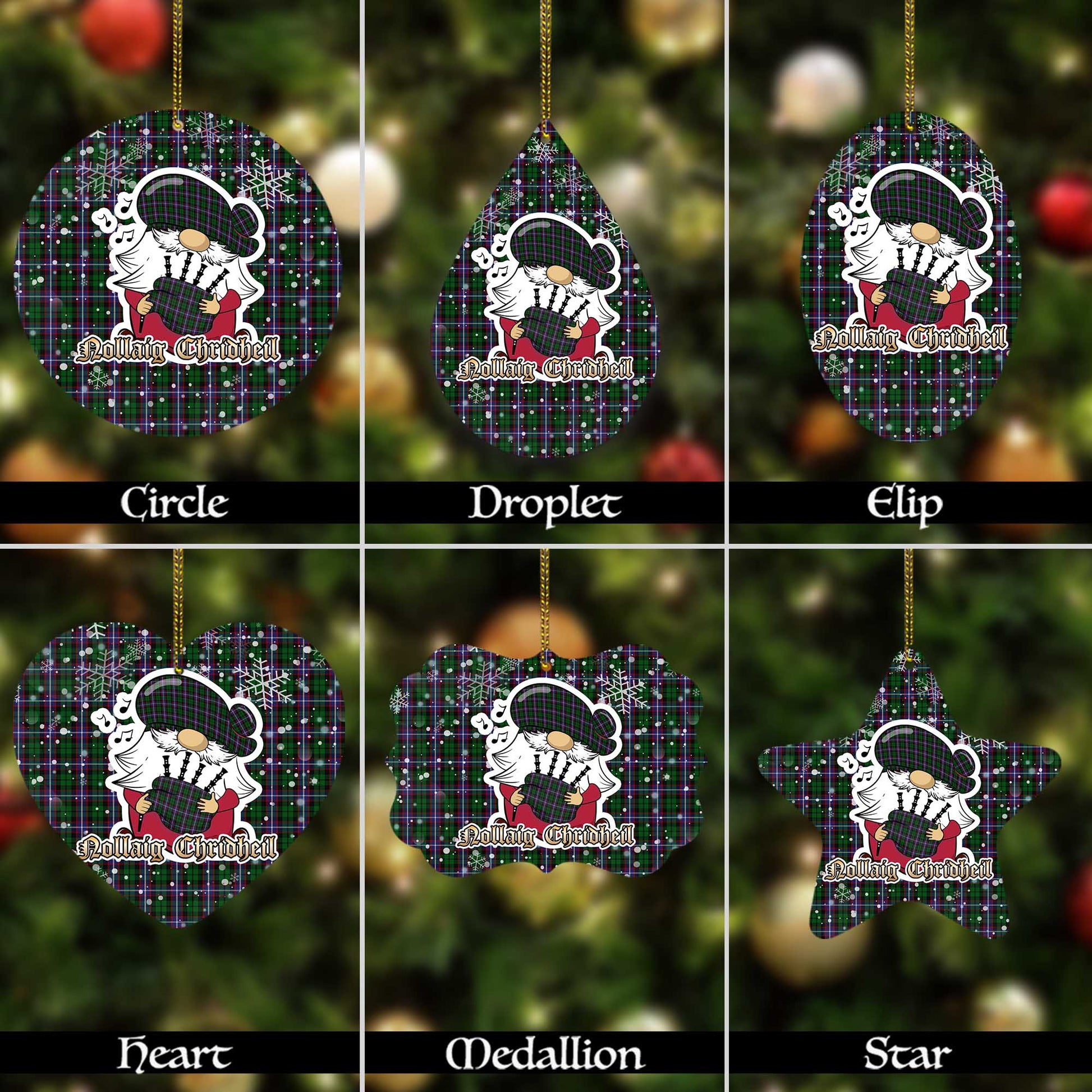russell-tartan-christmas-ornaments-with-scottish-gnome-playing-bagpipes