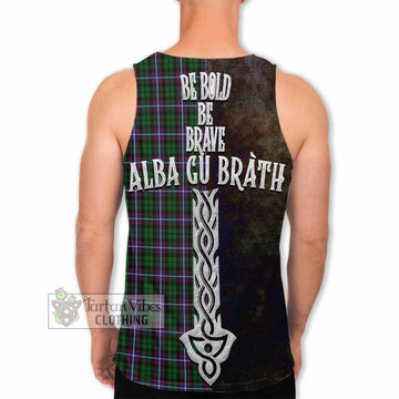 Russell Tartan Family Crest Men's Tank Top Alba Gu Brath Be Brave Lion Ancient Style - Tartan Vibes Clothing