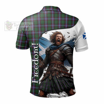 Russell Crest Tartan Polo Shirt Inspired by the Freedom of Scottish Warrior