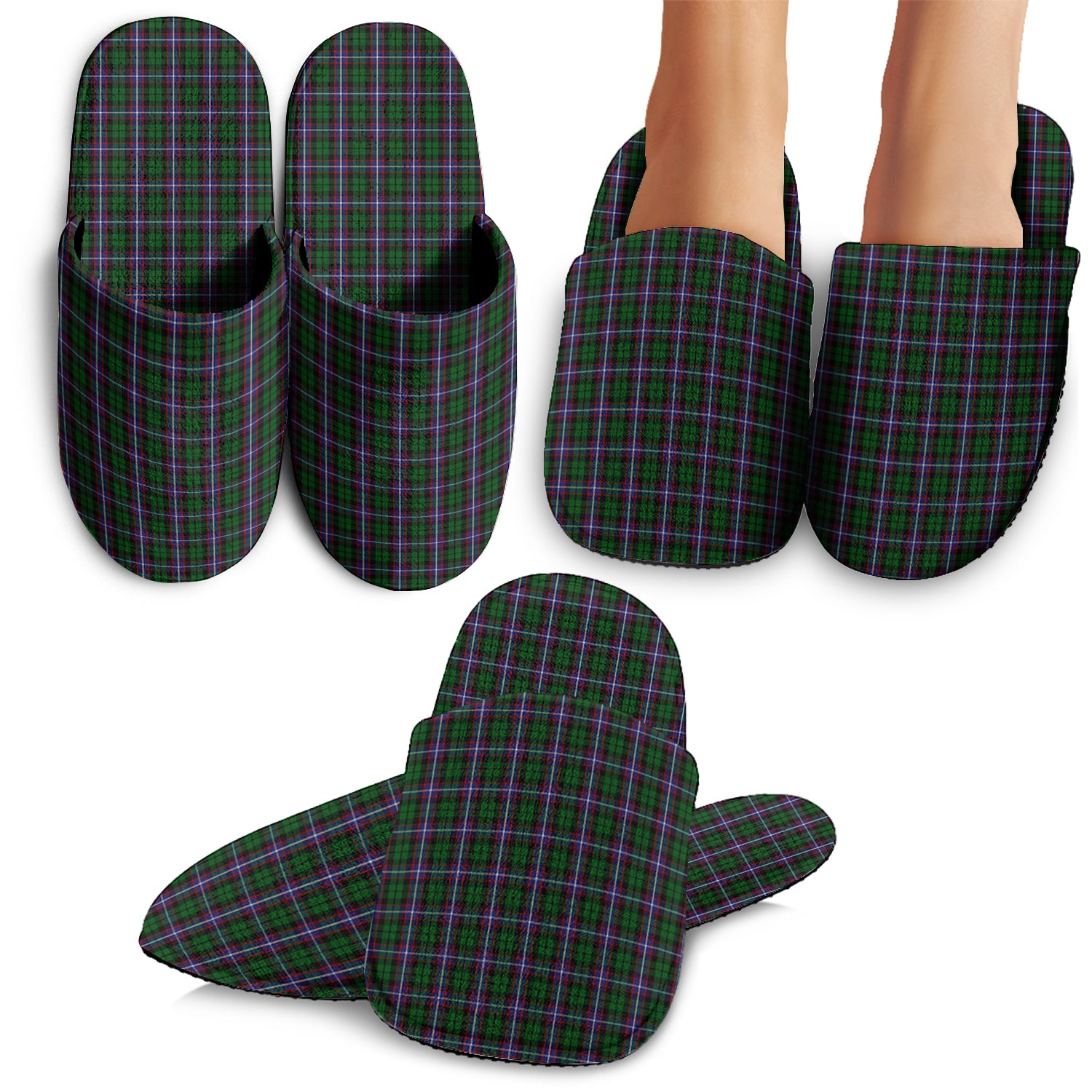 Russell Tartan Home Slippers - Tartanvibesclothing Shop