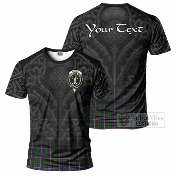 Russell Tartan T-Shirt with Family Crest Celtic Thistle Vibes