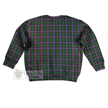 Russell Tartan Kid Ugly Sweater with Family Crest - Tartan Vibes Clothing