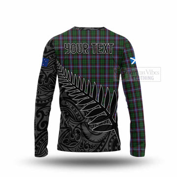 Russell Crest Tartan Long Sleeve T-Shirt with New Zealand Silver Fern Half Style