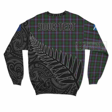 Russell Crest Tartan Sweatshirt with New Zealand Silver Fern Half Style