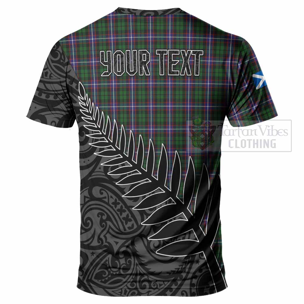 Tartan Vibes Clothing Russell Crest Tartan T-Shirt with New Zealand Silver Fern Half Style