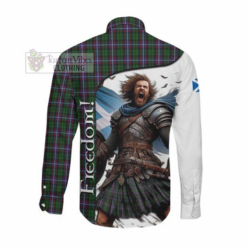 Russell Crest Tartan Long Sleeve Button Shirt Inspired by the Freedom of Scottish Warrior