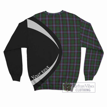 Russell Tartan Sweatshirt with Family Crest Circle Style