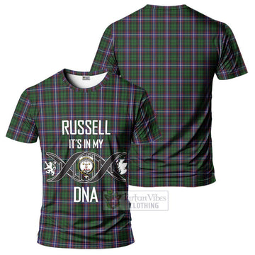 Russell Tartan T-Shirt with Family Crest DNA In Me Style