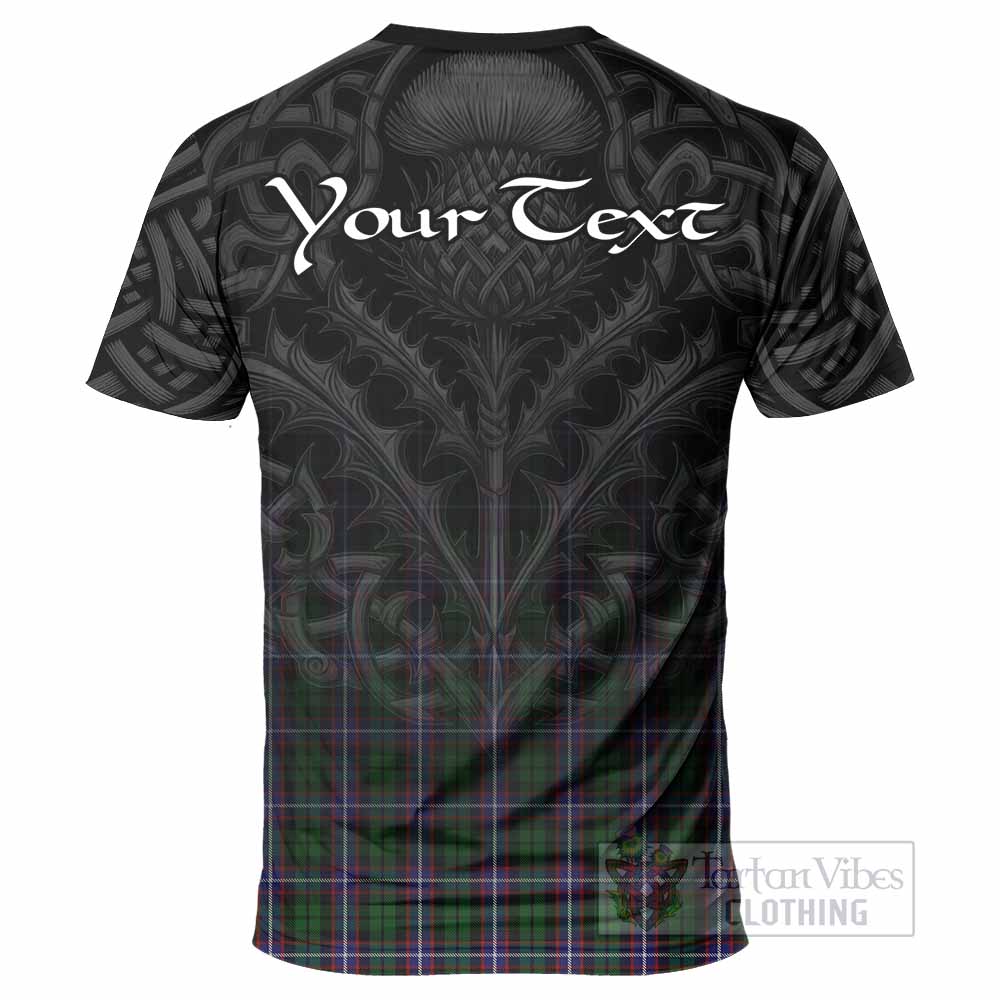 Tartan Vibes Clothing Russell Tartan T-Shirt with Family Crest Celtic Thistle Vibes