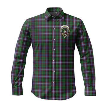 Russell Tartan Long Sleeve Button Up Shirt with Family Crest