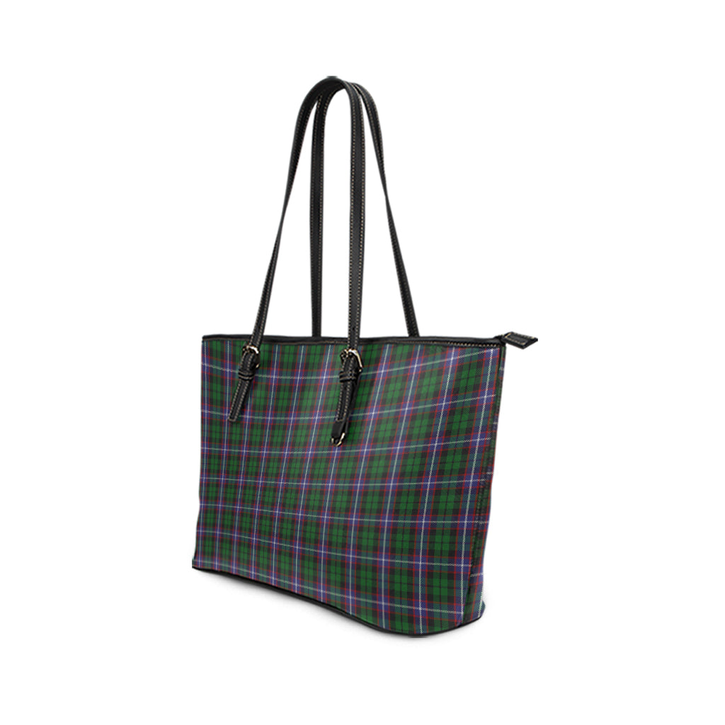 Russell Tartan Leather Tote Bag - Tartan Vibes Clothing
