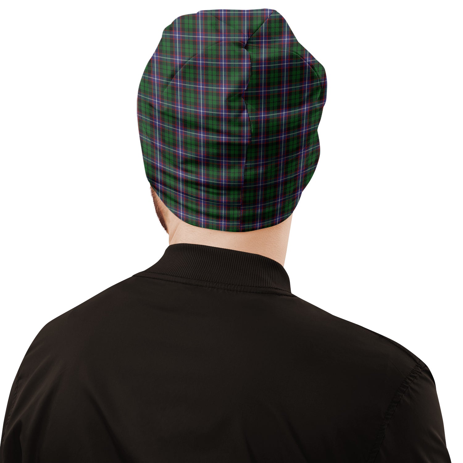 Russell Tartan Beanies Hat with Family Crest - Tartan Vibes Clothing