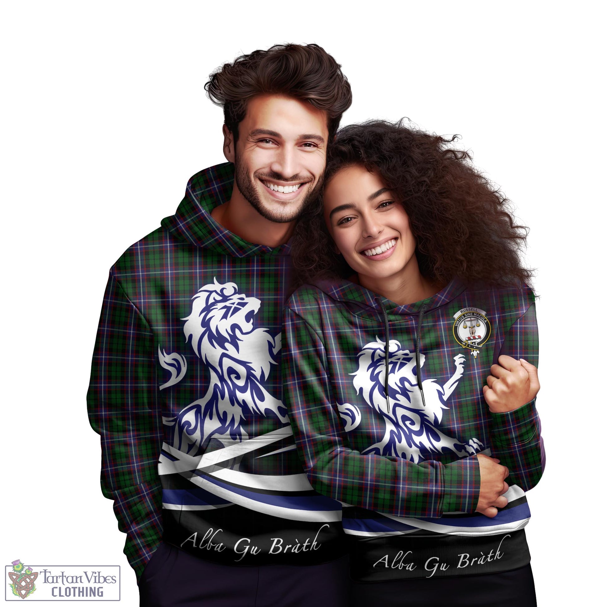 russell-tartan-hoodie-with-alba-gu-brath-regal-lion-emblem