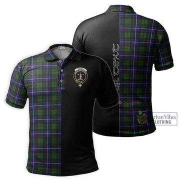 Russell Modern Tartan Polo Shirt with Family Crest and Half Of Me Style