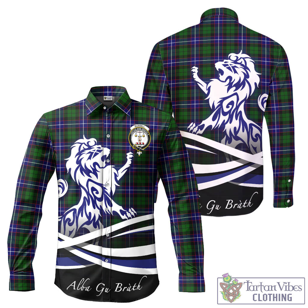 russell-modern-tartan-long-sleeve-button-up-shirt-with-alba-gu-brath-regal-lion-emblem