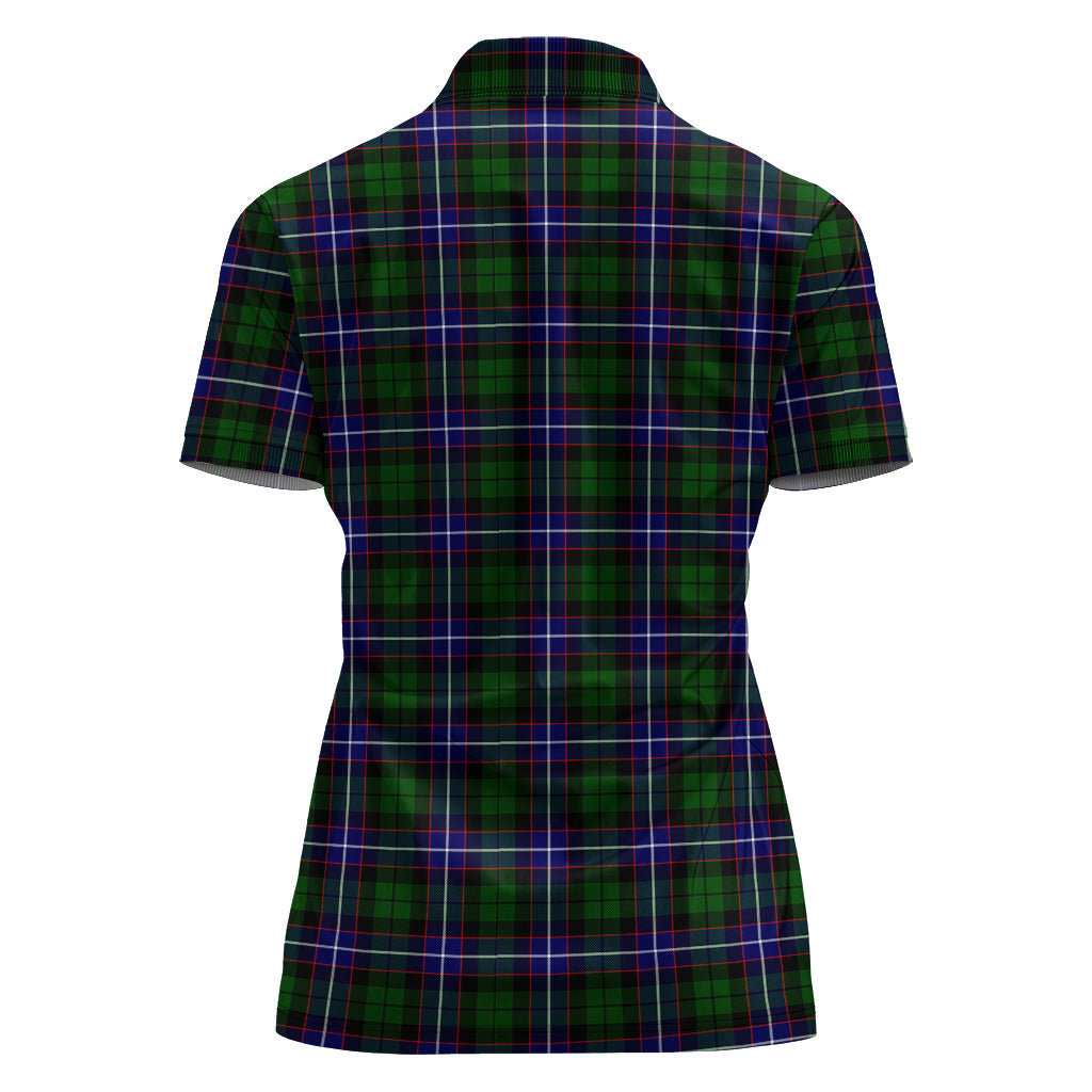 russell-modern-tartan-polo-shirt-with-family-crest-for-women