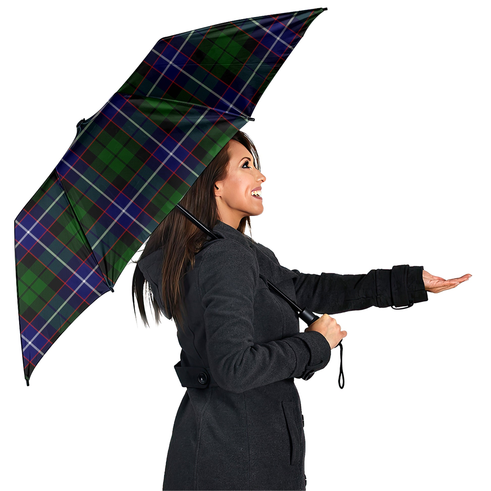 Russell Modern Tartan Umbrella - Tartanvibesclothing