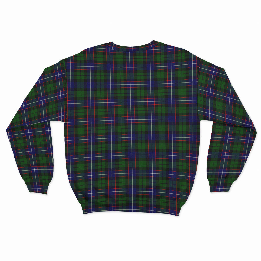 Russell Modern Tartan Sweatshirt with Family Crest - Tartan Vibes Clothing