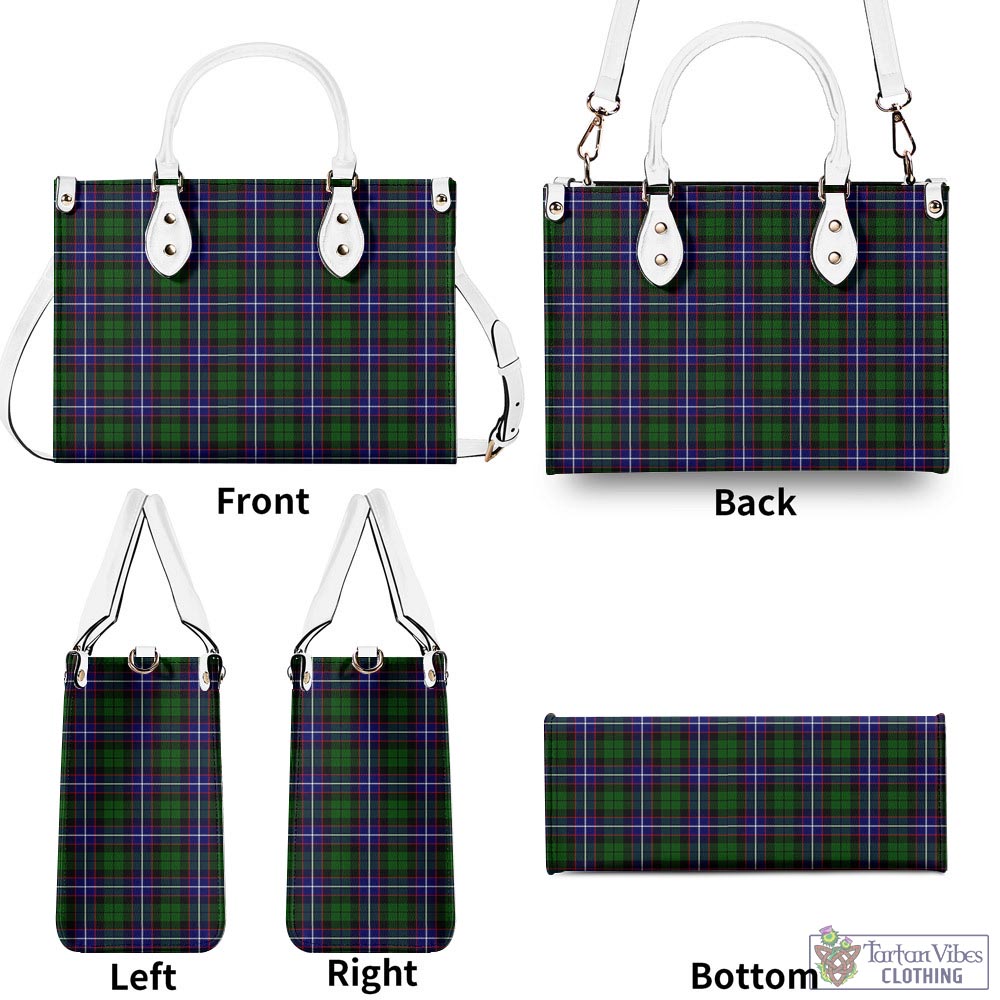 Tartan Vibes Clothing Russell Modern Tartan Luxury Leather Handbags