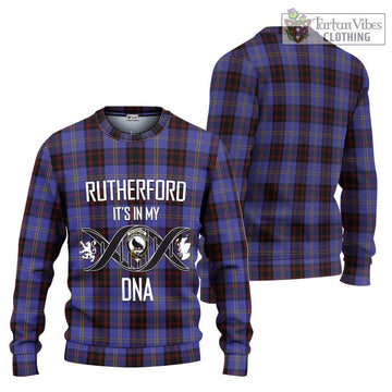 Rutherford Tartan Ugly Sweater with Family Crest DNA In Me Style