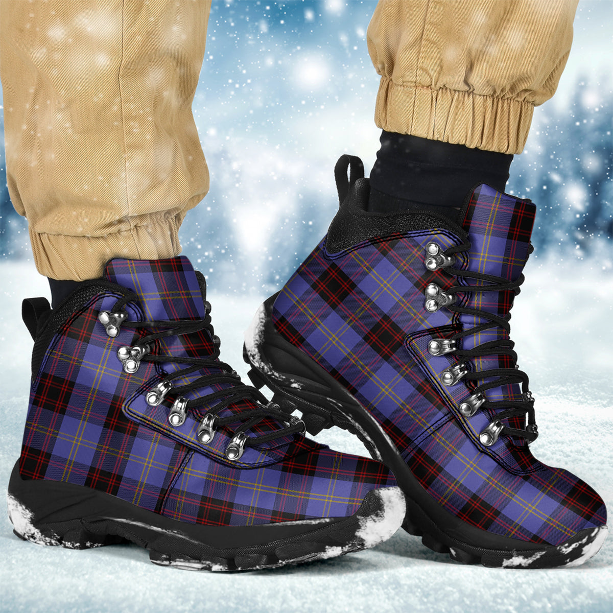 Rutherford Tartan Alpine Boots - Tartanvibesclothing