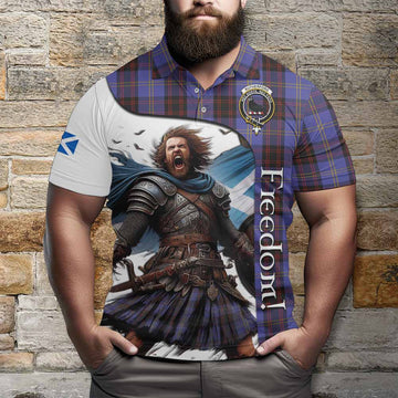 Rutherford Crest Tartan Polo Shirt Inspired by the Freedom of Scottish Warrior