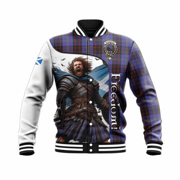 Rutherford Crest Tartan Baseball Jacket Inspired by the Freedom of Scottish Warrior