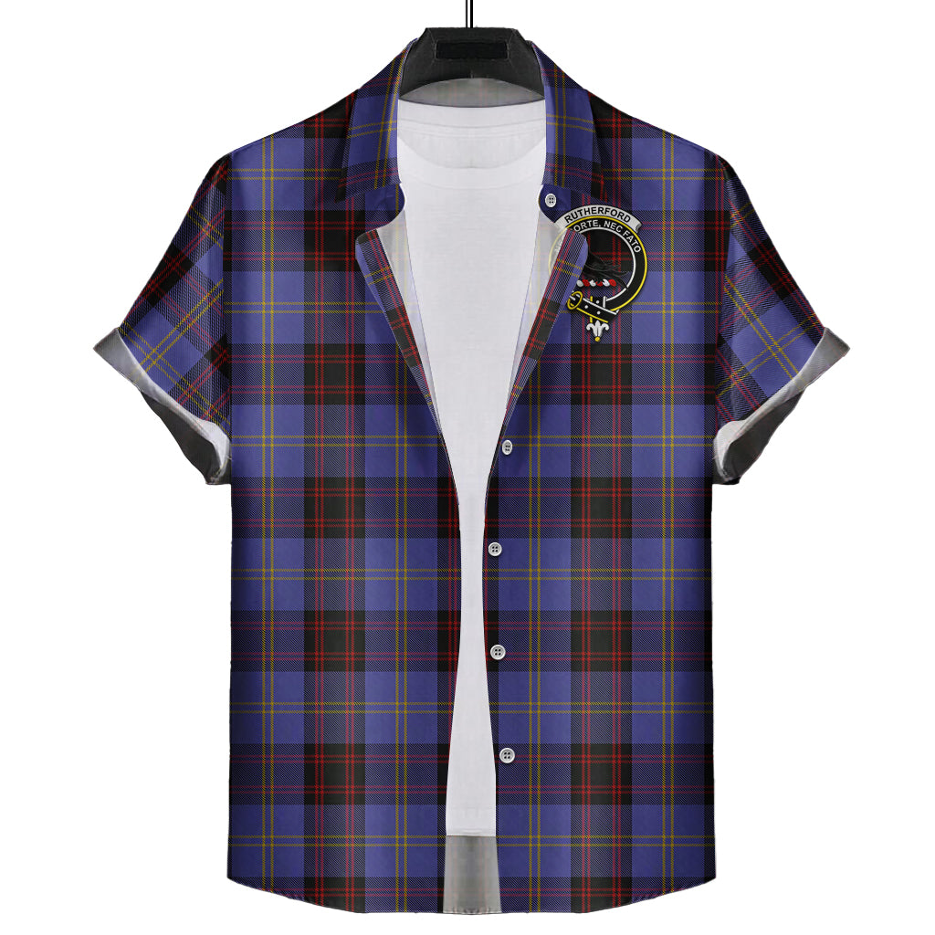 rutherford-tartan-short-sleeve-button-down-shirt-with-family-crest