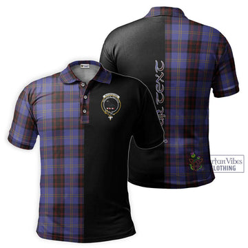 Rutherford Tartan Polo Shirt with Family Crest and Half Of Me Style