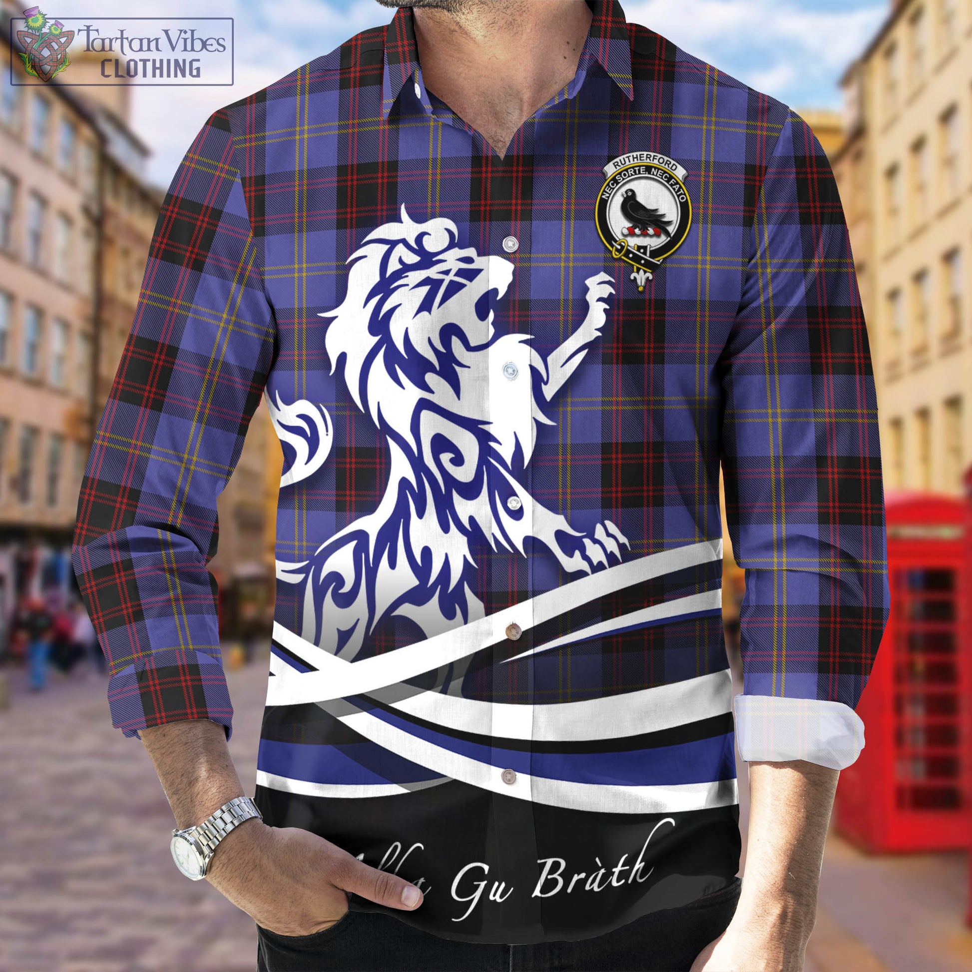 rutherford-tartan-long-sleeve-button-up-shirt-with-alba-gu-brath-regal-lion-emblem