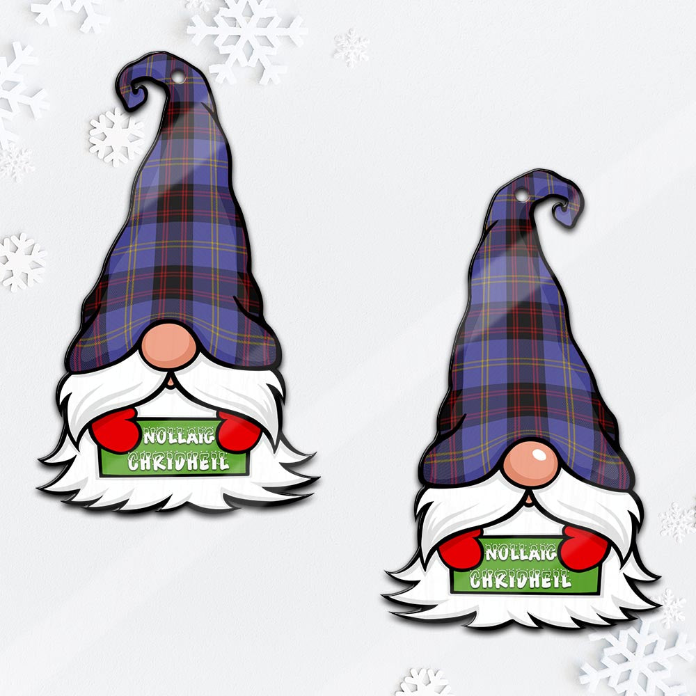 Rutherford Gnome Christmas Ornament with His Tartan Christmas Hat - Tartan Vibes Clothing