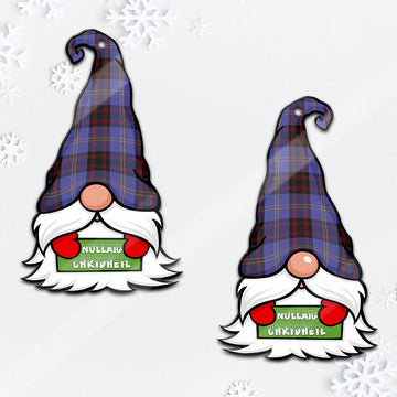 Rutherford Gnome Christmas Ornament with His Tartan Christmas Hat