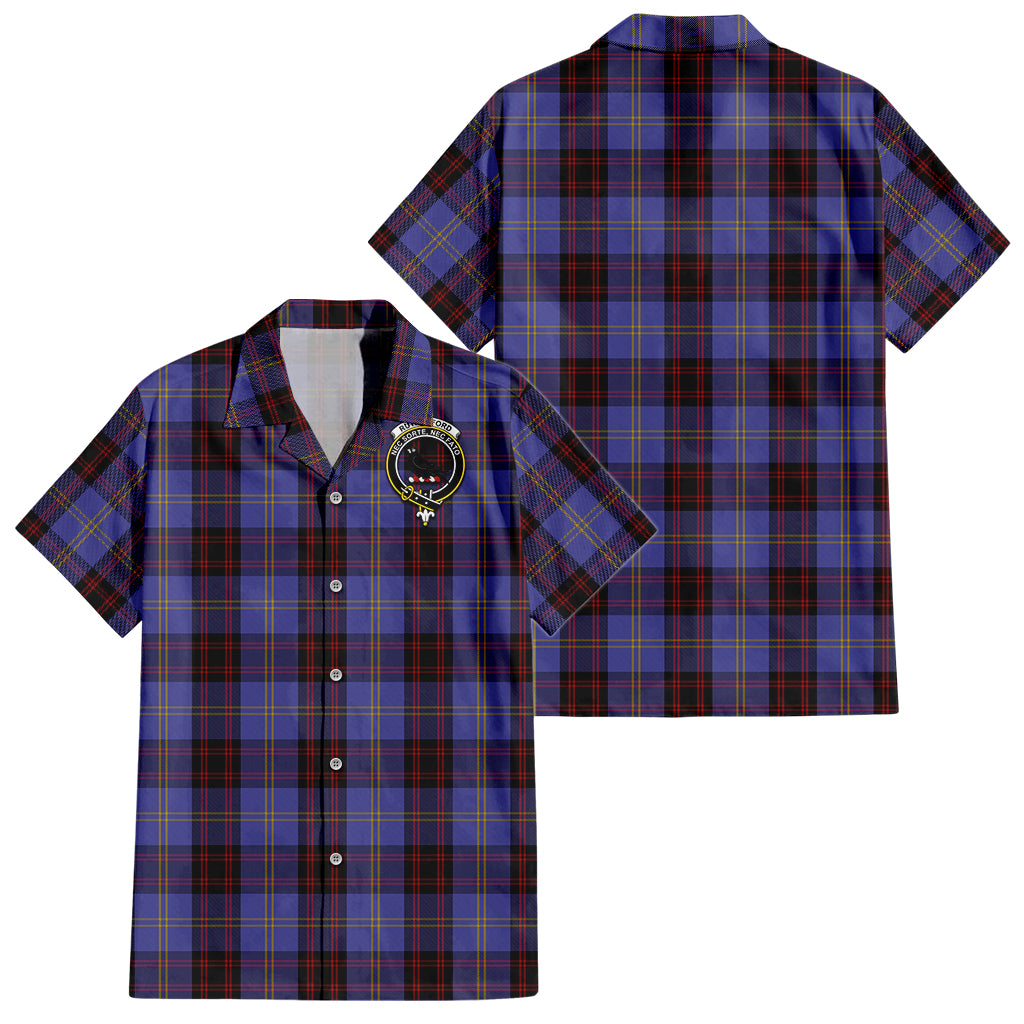 rutherford-tartan-short-sleeve-button-down-shirt-with-family-crest