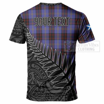 Rutherford Crest Tartan T-Shirt with New Zealand Silver Fern Half Style