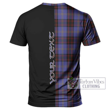 Rutherford Tartan T-Shirt with Family Crest and Half Of Me Style