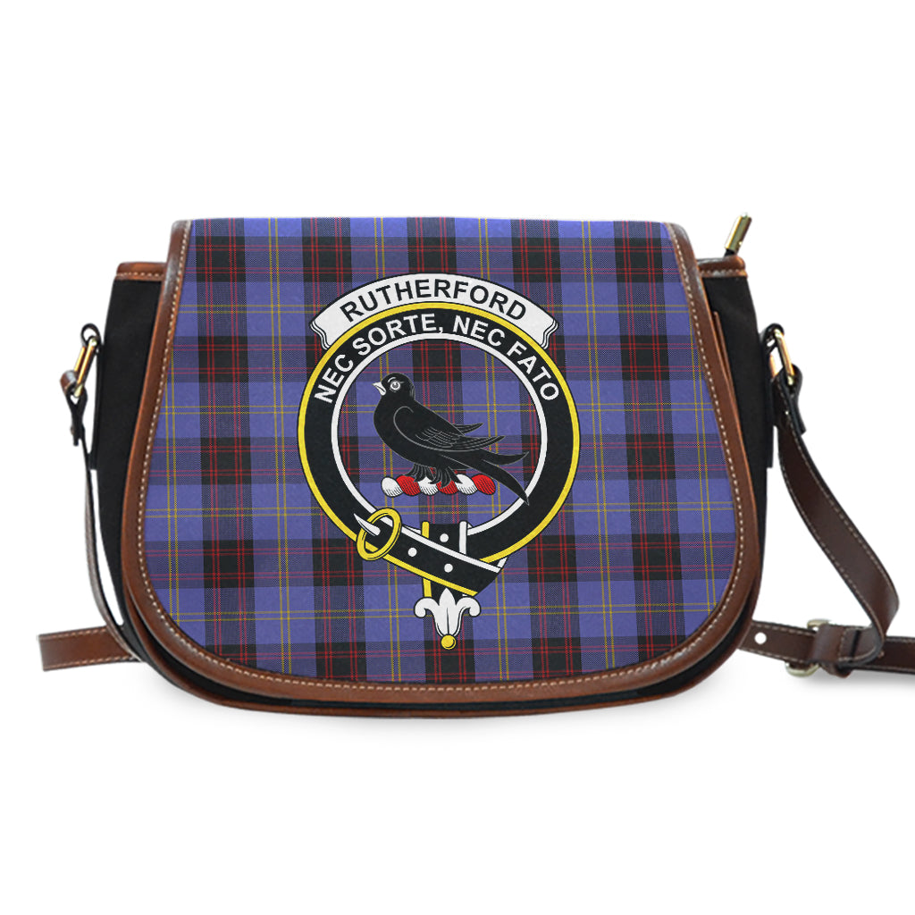 Rutherford Tartan Saddle Bag with Family Crest - Tartan Vibes Clothing