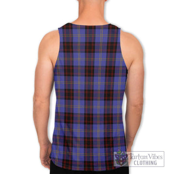 Rutherford Tartan Men's Tank Top with Family Crest DNA In Me Style