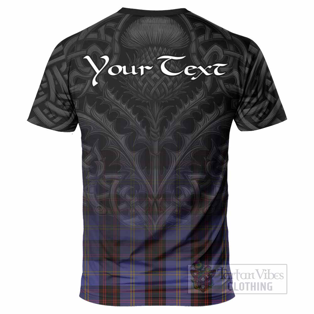 Tartan Vibes Clothing Rutherford Tartan T-Shirt with Family Crest Celtic Thistle Vibes