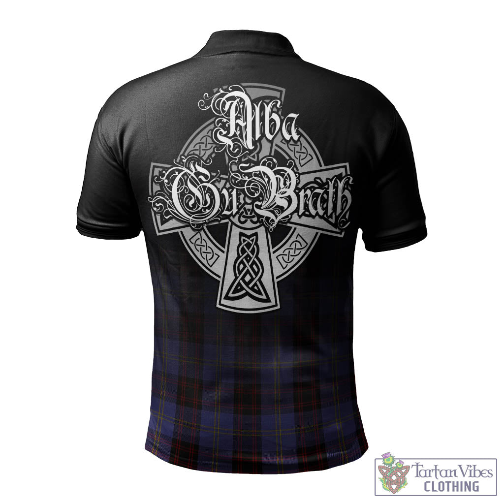 Tartan Vibes Clothing Rutherford Tartan Polo Shirt Featuring Alba Gu Brath Family Crest Celtic Inspired