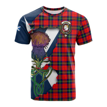 Ruthven Tartan Family Crest Cotton T-shirt Scottish Thistle Celtic Inspired Kid's Shirt - Tartan Vibes Clothing