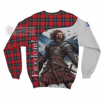 Ruthven Crest Tartan Sweatshirt Inspired by the Freedom of Scottish Warrior