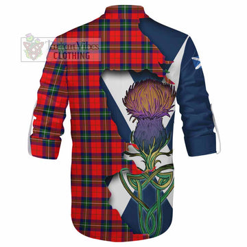 Ruthven Tartan Family Crest Ghillie Kilt Shirt Scottish Thistle Celtic Inspired - Tartan Vibes Clothing