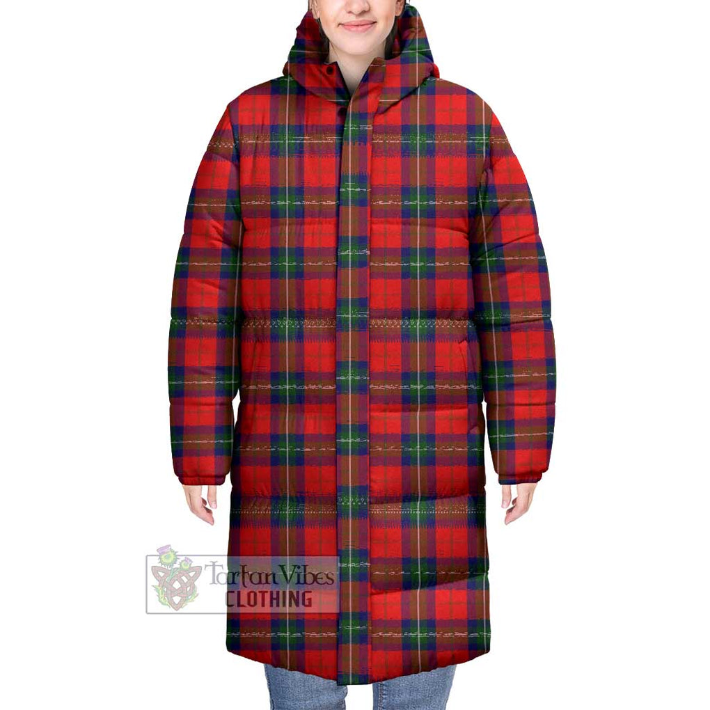 Tartan Vibes Clothing Ruthven Tartan Long Down Jacket