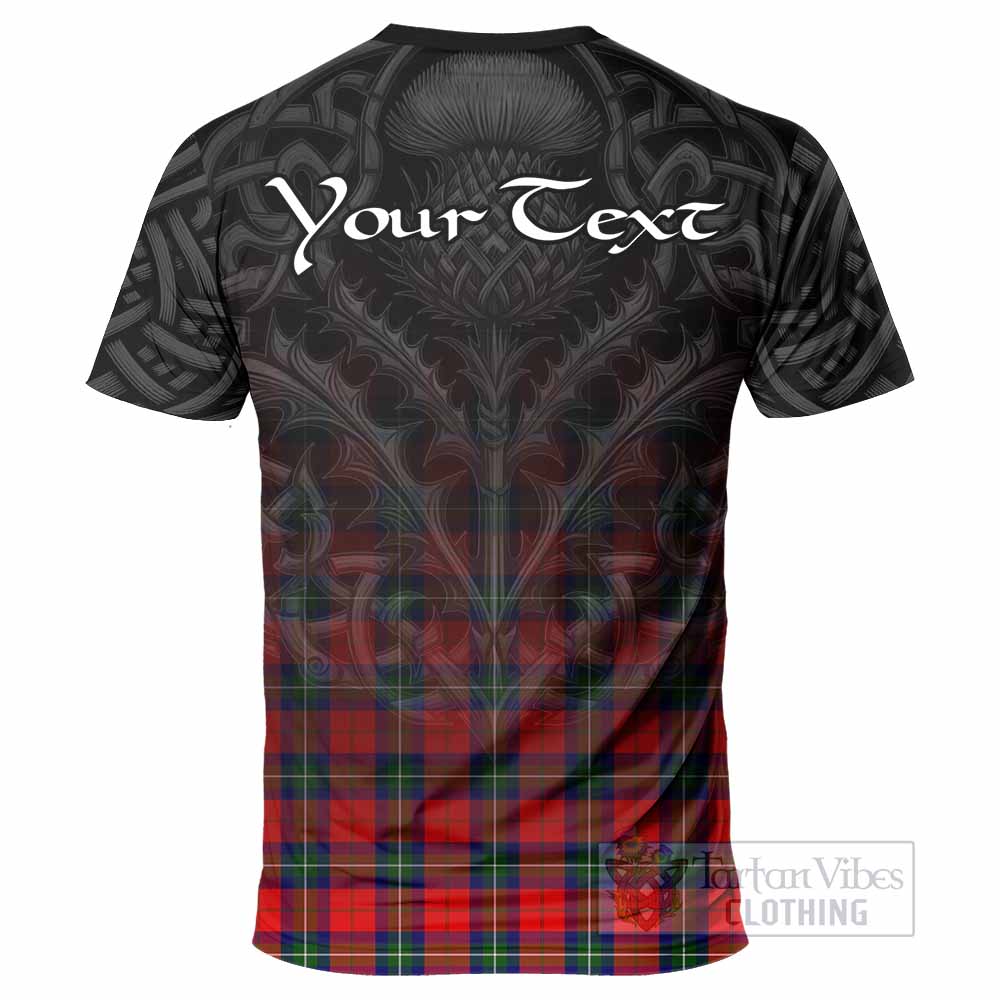 Tartan Vibes Clothing Ruthven Tartan T-Shirt with Family Crest Celtic Thistle Vibes