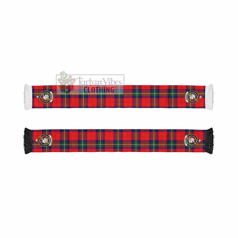 Ruthven Tartan Ruffneck Scarf with Family Crest - Tartan Vibes Clothing