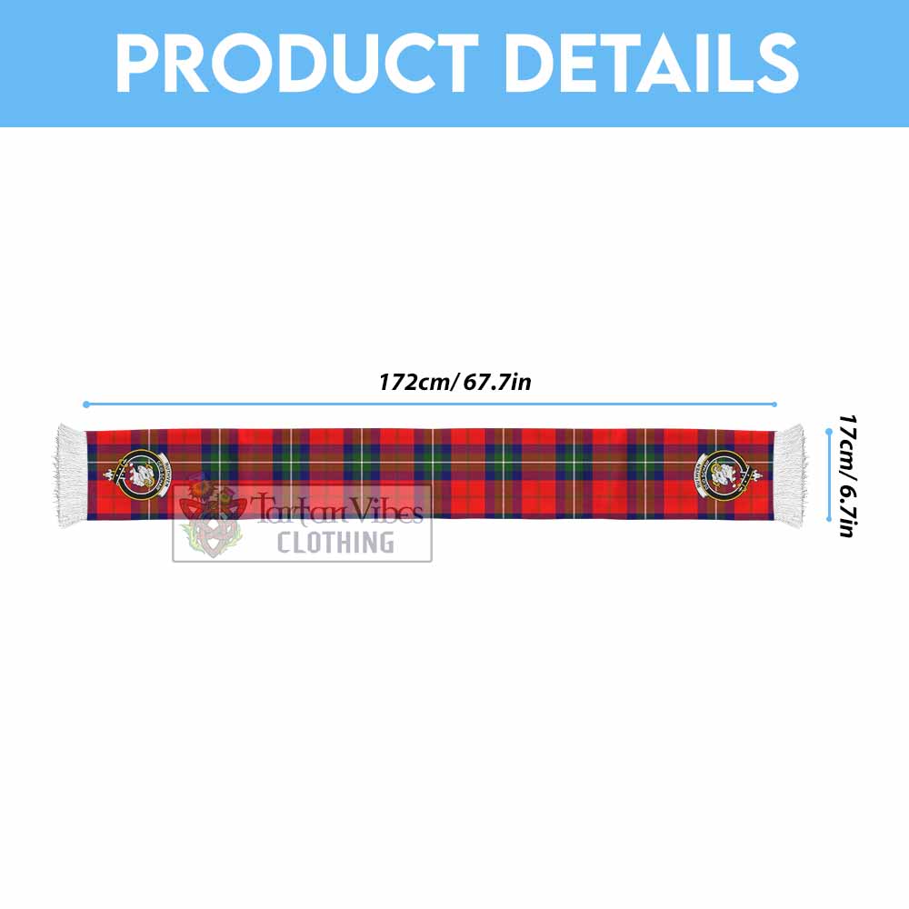Ruthven Tartan Ruffneck Scarf with Family Crest - Tartan Vibes Clothing