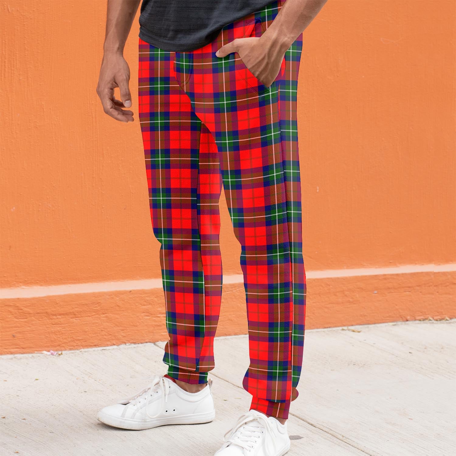 Ruthven Modern Tartan Joggers Pants S - Tartanvibesclothing Shop