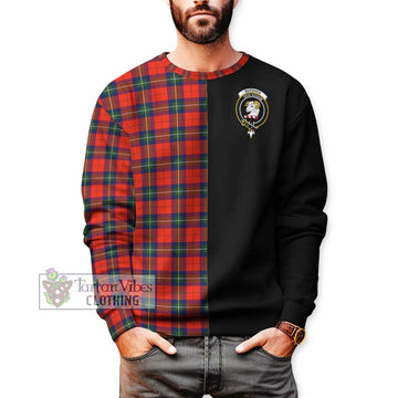 Ruthven Tartan Sweatshirt with Family Crest and Half Of Me Style